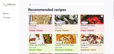 موقع لعرض وصفات الطعام من الانترنت