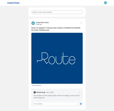 تطبيق تواصل اجتماعي باستخدام React