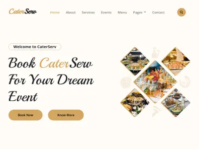 تصميم موقع مطعم متجاوب باستخدام Bootstrap