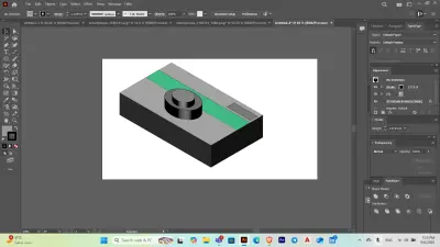 تصميمات لاشكال 3d علي الاليسرتيتور