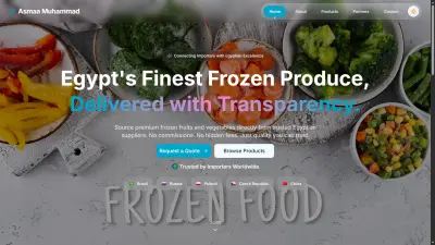 ExportSales | منصة B2B لتصدير المنتجات المجمدة باستخدام Next.js