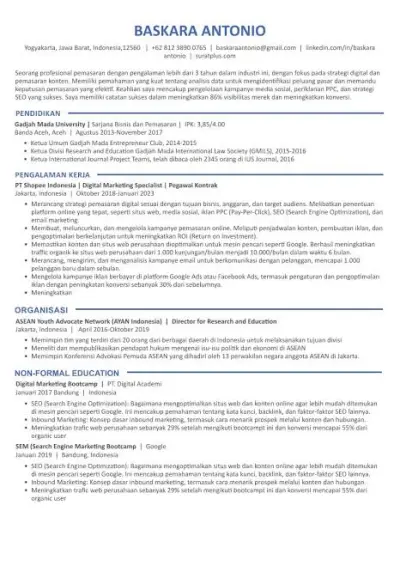 إنشاء سيرة ذاتية احترافية متوافقة مع نظام ATS