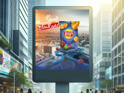 تصميم إعلاني جذاب لشبس