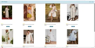 موقع إلكتروني لعرض وطلب الازياء اونلاين