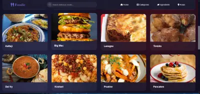 موقع إلكتروني لعرض وطلب الوجبات أونلاين