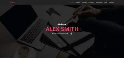 بورتفوليو باستخدام HTML , CSS