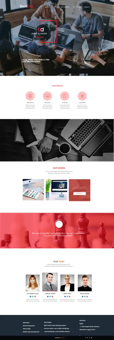 موقع لشركه  باك ديل