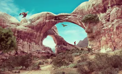 a canyon containing wild life