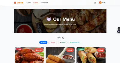 Restaurant Website with Admin Dashboard