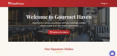 FoodVerse Restaurant