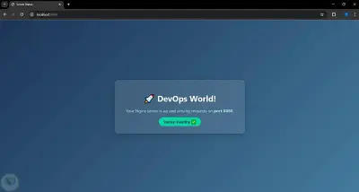 صورة العمل إعداد بيئة متكاملة لـ DevOp : خادم ويب (Nginx) وقاعدة بيانات (PostgreSQL) باستخدام Docker Compose