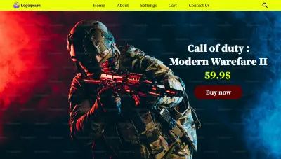 تصميم متجر للالعاب Game Store