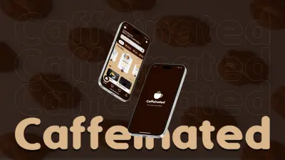 Caffeinated - App Design | UI/UX Design تصميم واجهة مستخدم لتطبيق