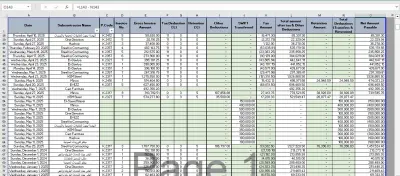 عمل برنامج محاسبي علي برنامج الاكسيل