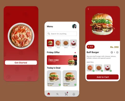 Food App تفاصيل العمل