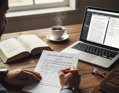تدقيق لغوي ونحوي شامل وضبط الصياغة اللغوية باحترافية