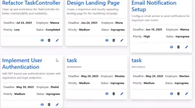 صورة العمل Task Management System
