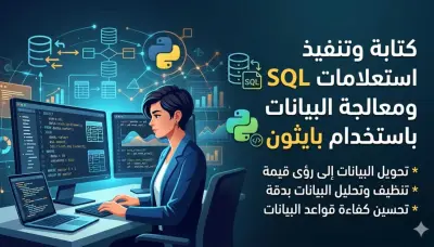 كتابة وتنفيذ استعلامات SQL ومعالجة البيانات باستخدام بايثون