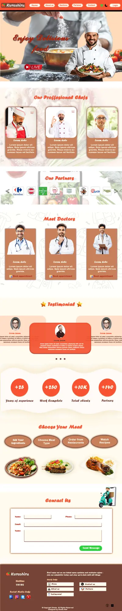 تصميم صفحات الهبوط و تصميم UI UX