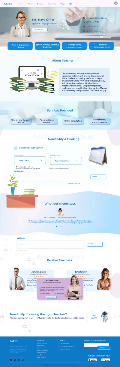 تصميم صفحات الهبوط و تصميم UI UX