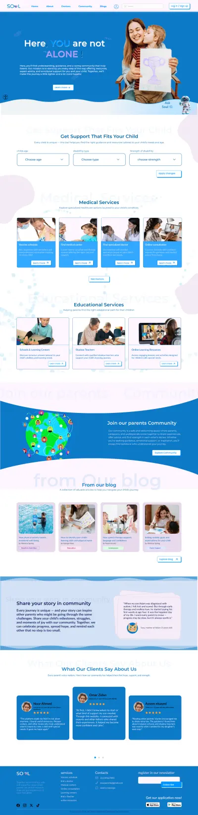 تصميم صفحات الهبوط و تصميم UI UX