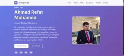 صورة العمل simple portfolio website