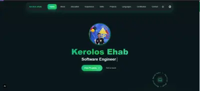web portfolio for node.js developer