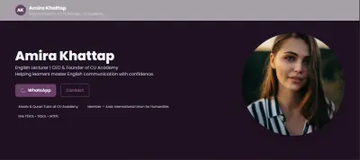 Dr Amira Portfolio Website