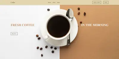 Simple Cafe Website