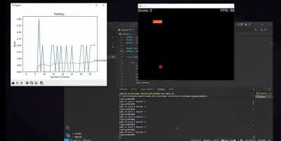 AI Snake Game using Q-learning