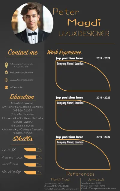 سيرة ذاتية - CV(افتراضية)