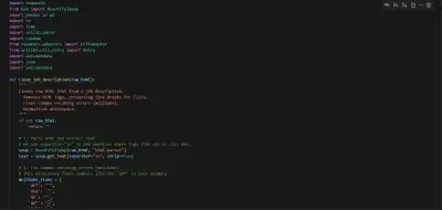 LinkedIn job scraping