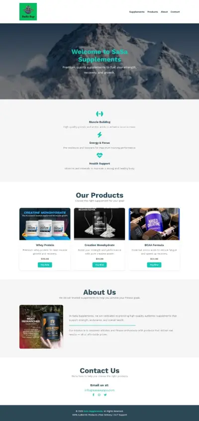 sasa Supplements -موقع مكملات غزائيه