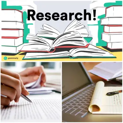 المساعدة في كتابة بحث علمي