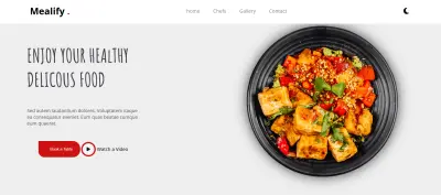 ويب سايت خاص بمطعم