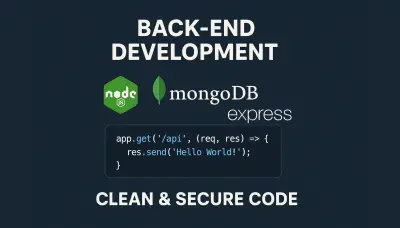 تطوير نظام Back-end متكامل لموقع تجارة إلكترونية احترافي