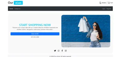 ️ موقع تجارة إلكترونية حديث وسريع الاستجابة، مُصمم باستخدام React وTypeScript وVite.