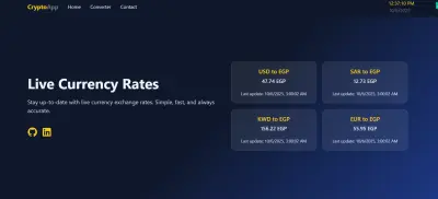 Currency Market & Converter Website