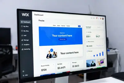 تصميم وتطوير موقع احترافي على Wix مع لوحة تحكم Admin