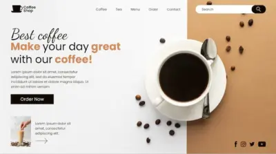 Coffee website template