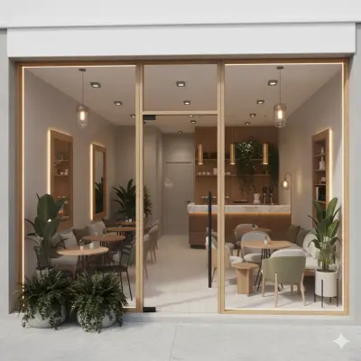 تصميم ديكور مقهى 3Dباستخدام Ai