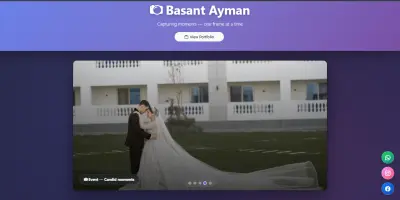 Photographer Landing page