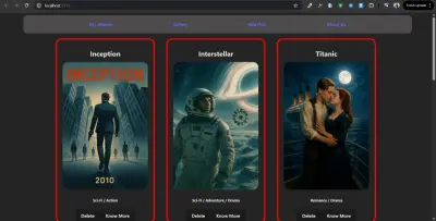 Landing Page for Movies Showcase with React
