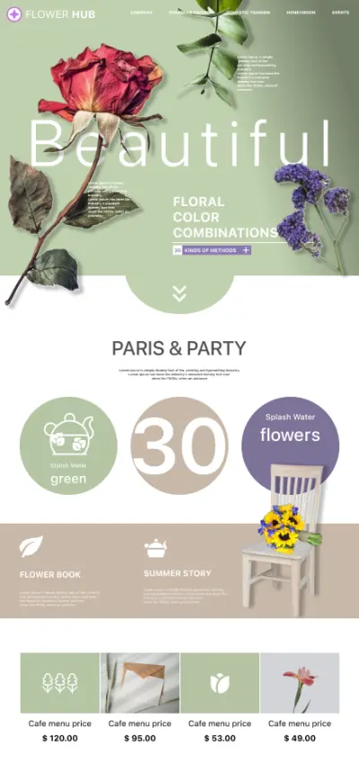 Flower Hub - Landing Page