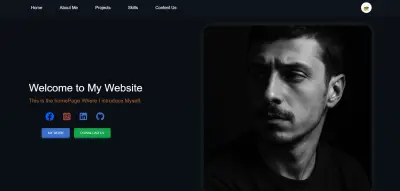 موقع شخصي portfolio