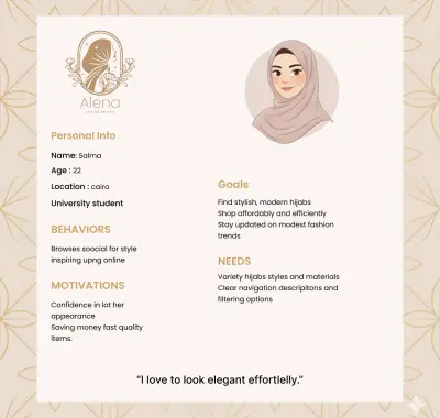 تصميم Color Palette و Persona – UI/UX