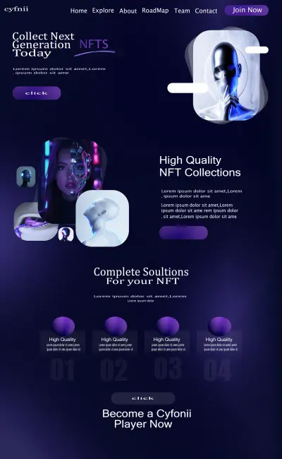 Cyfonii – NFT Marketplace Website