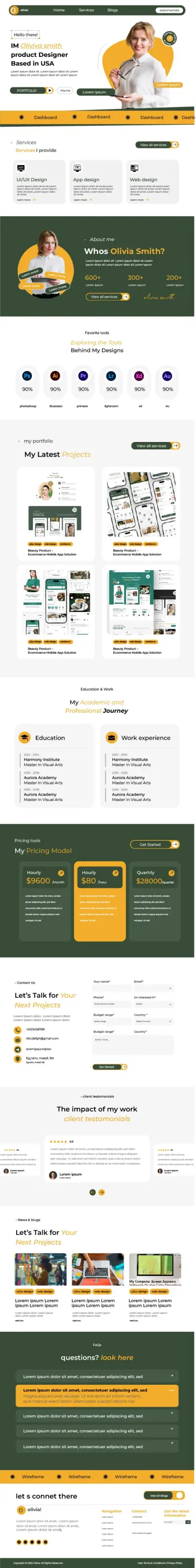 Designer Portfolio Website