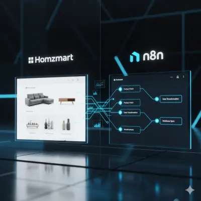 استخراج بيانات منتجات هومز مارت Homzmart بشكل ذكي باستخدام n8n