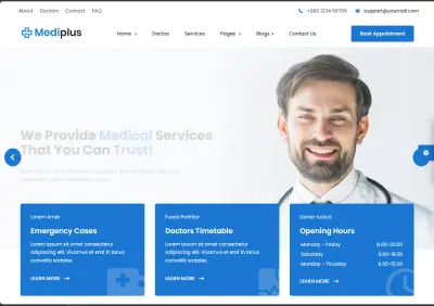 عمل نموذج لموقع طبي خارج مصر